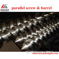 cilindro de parafuso duplo paralelo para máquina de extrusão India Kabra (KET) 2-52-25V ZHOUSHAN FABRICANTE COLMONOY Stellite BIMETALLIC